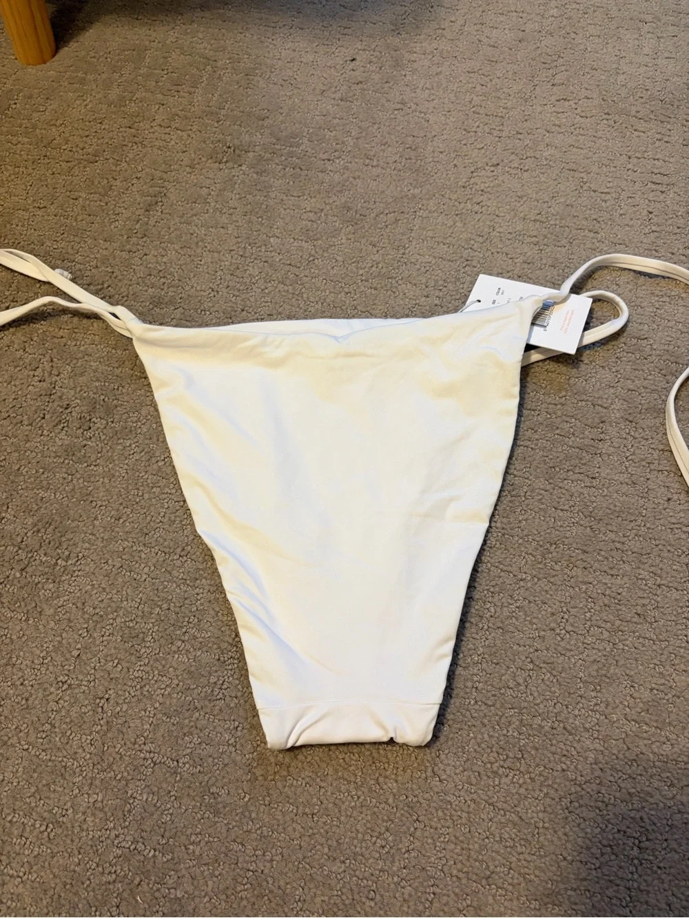 Andie White Tie-Side Bikini Bottoms